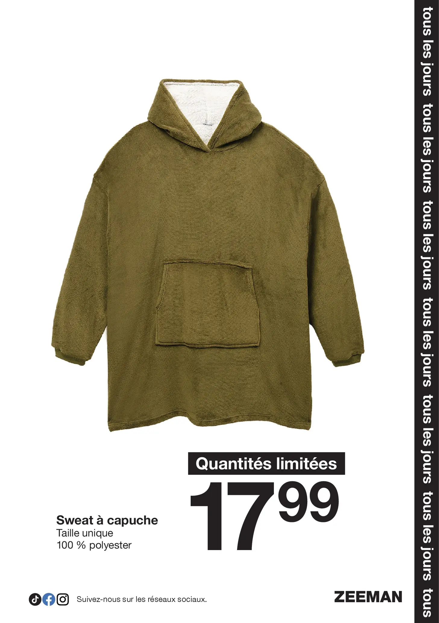 Zeeman - Zeeman catalogue à partir du 21/11/2025 - promo en ligne | Page: 13 | Produits: Sweat à capuche