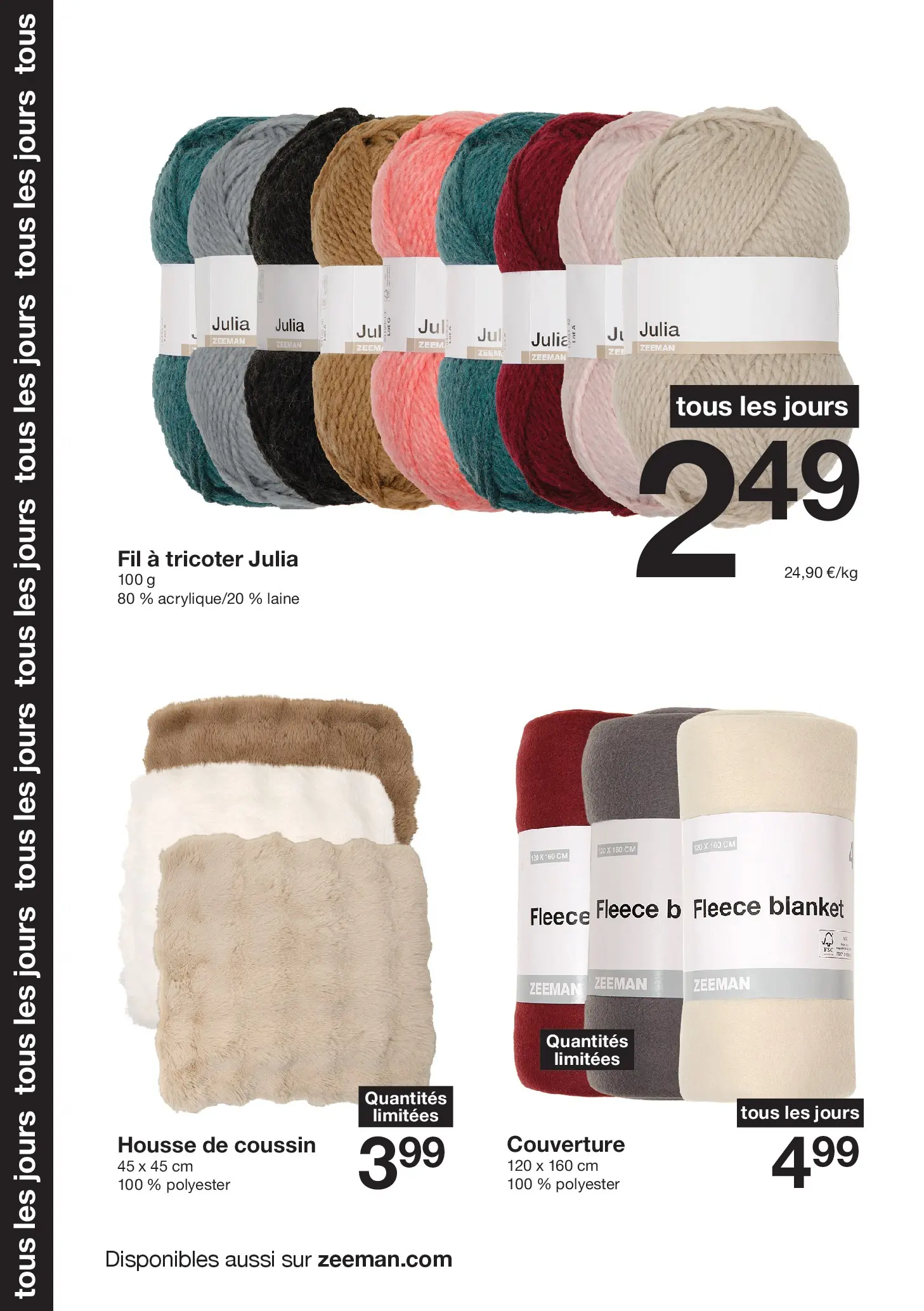 Zeeman - Zeeman catalogue à partir du 21/11/2025 - promo en ligne | Page: 16 | Produits: Couverture