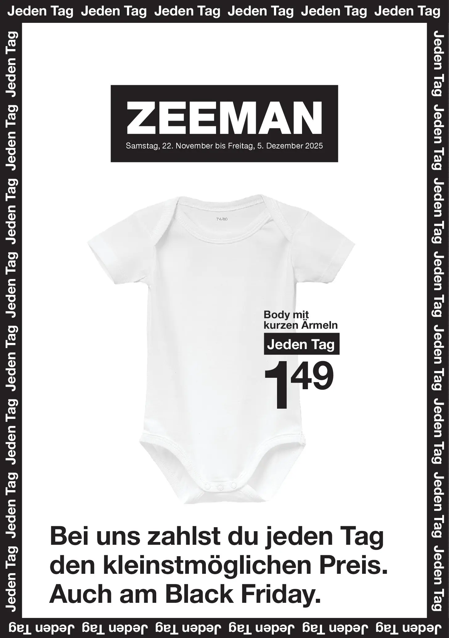 Zeeman - Wochen Angebote (ab 21.11.2025) zum Blättern | Seite: 1