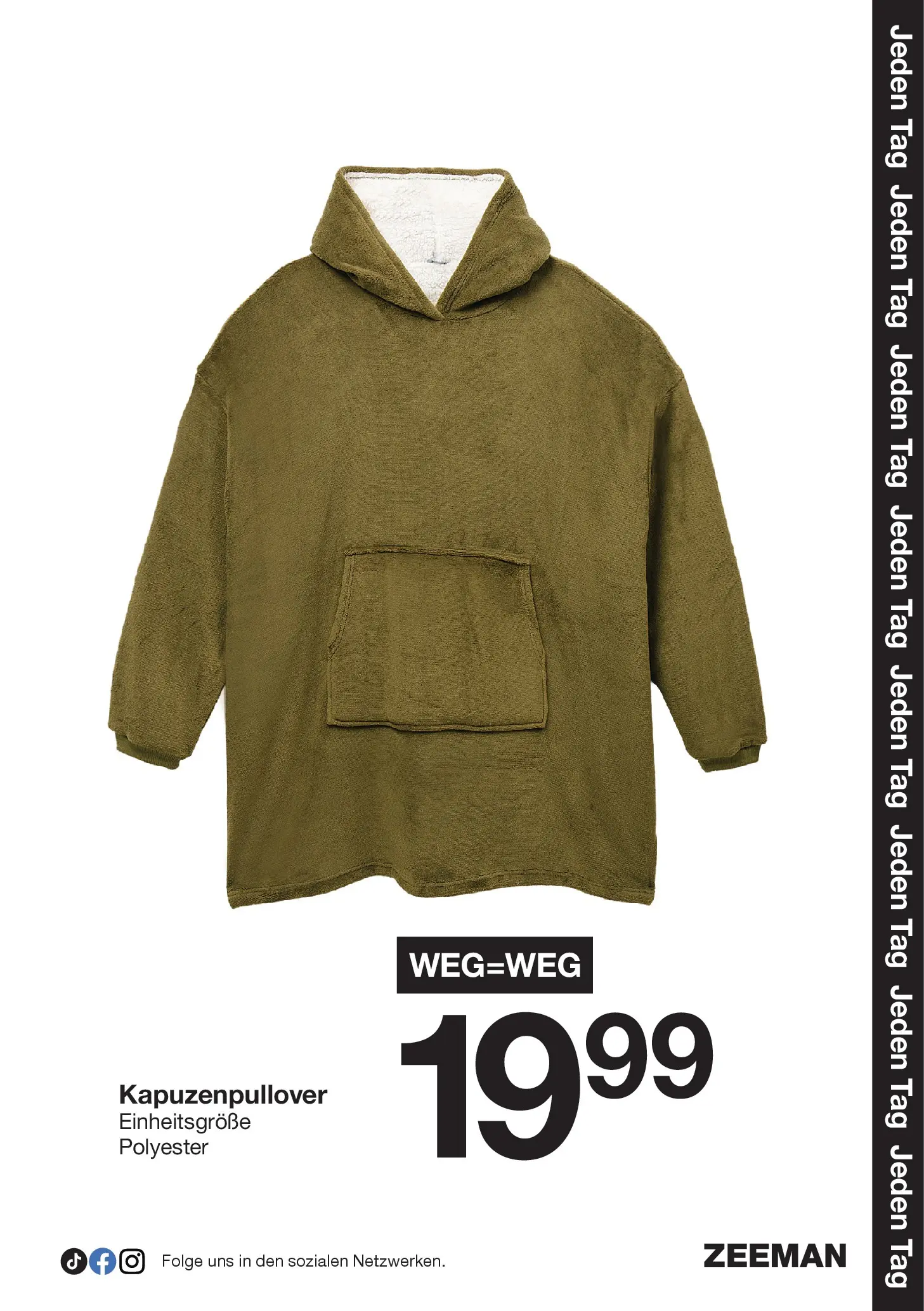 Zeeman - Wochen Angebote (ab 21.11.2025) zum Blättern | Seite: 13 | Produkte: Kapuzenpullover