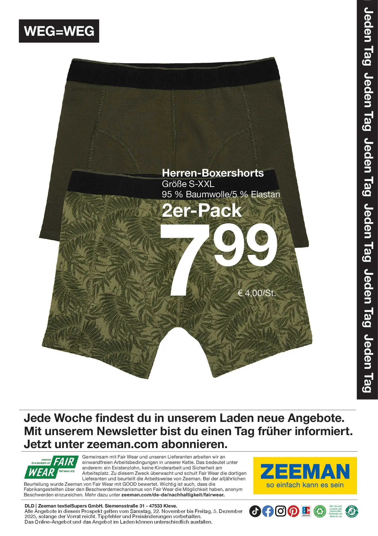 Zeeman - Wochen Angebote (ab 21.11.2025) zum Blättern | Seite: 23 | Produkte: Batterien