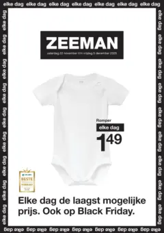 Zeeman - Black Friday  - Voorbeeld van een folder van Zeeman, geldig van 22.11.2025