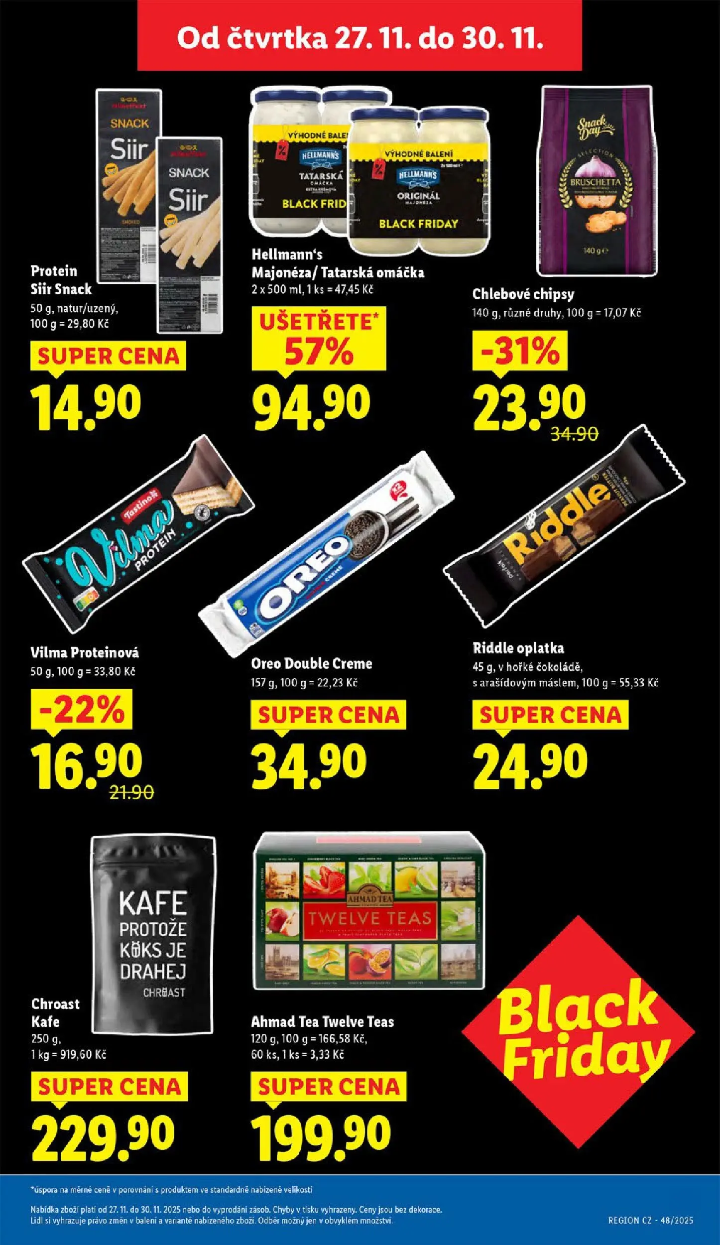 Lidl leták od 26.11.2025 - Nový akční leták | Strana: 11 | Produkty: Protein bar, Majonéza, Chipsy, Kafe