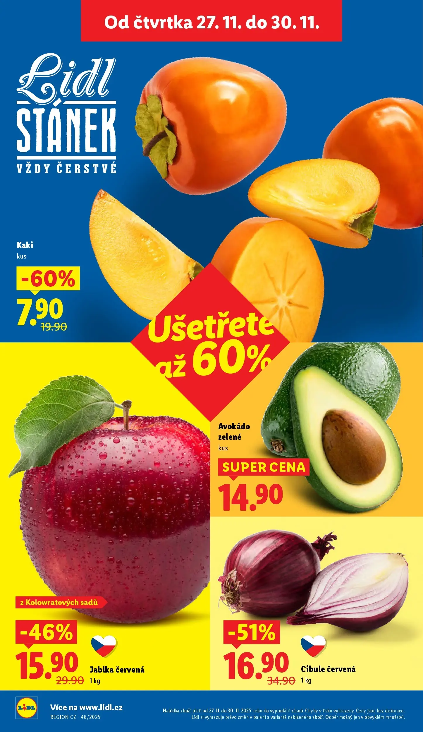 Lidl leták od 26.11.2025 - Nový akční leták | Strana: 18 | Produkty: Apple, Kaki, Avokádo, Cibule