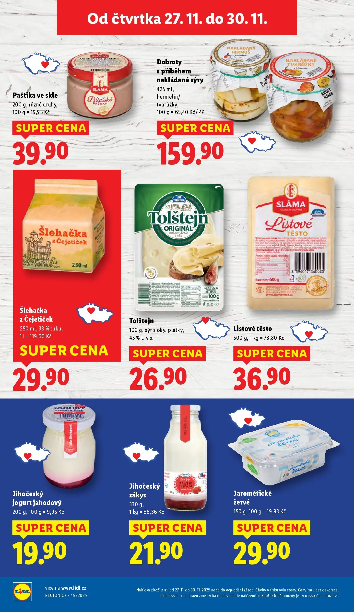 Lidl leták od 26.11.2025 - Nový akční leták | Strana: 24 | Produkty: Listové těsto, Sýry, Šlehačka, Těsto