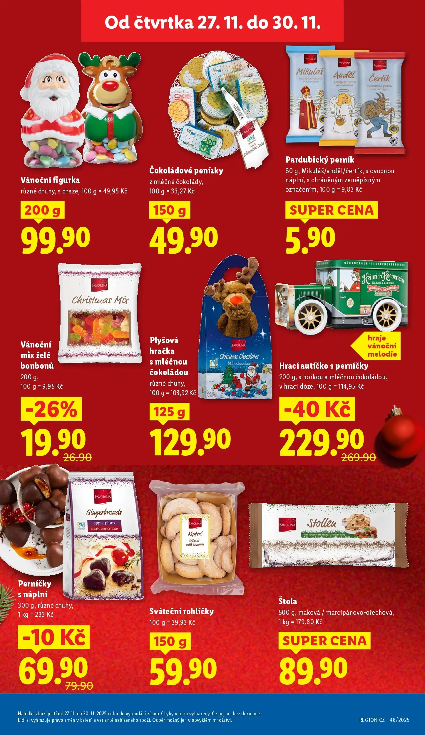 Lidl leták od 26.11.2025 - Nový akční leták | Strana: 31 | Produkty: Perník, Perníčky, Milk chocolate