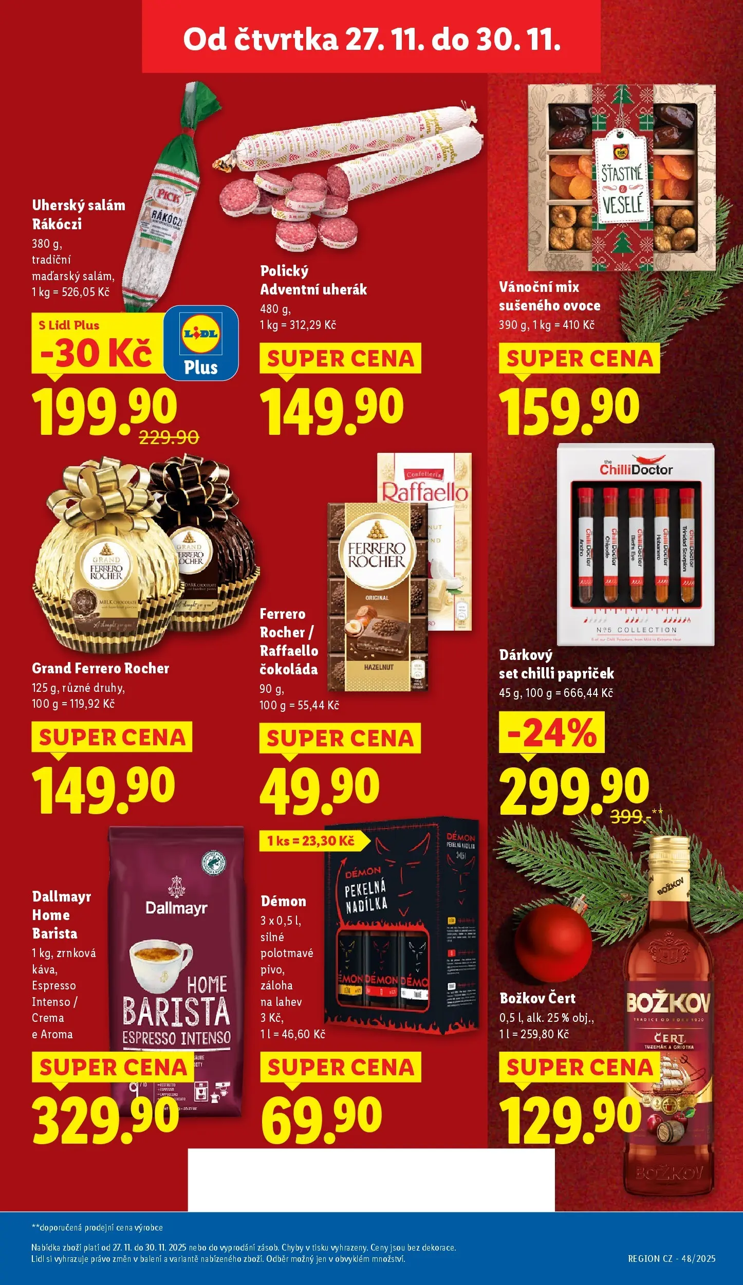 Lidl leták od 26.11.2025 - Nový akční leták | Strana: 35 | Produkty: Uherák, Čokoláda, Uherský salám, Božkov