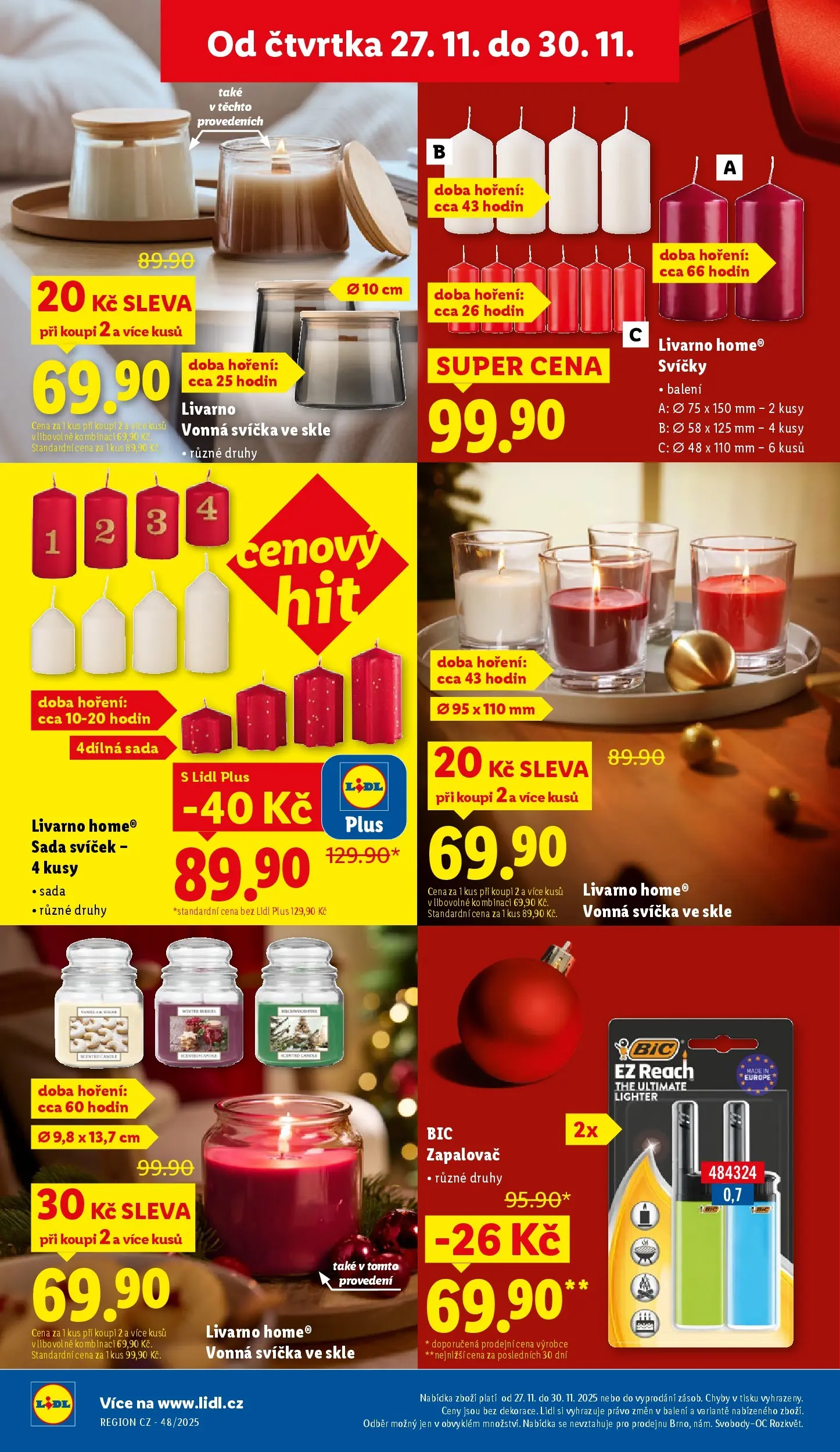 Lidl leták od 26.11.2025 - Nový akční leták | Strana: 48 | Produkty: Svíčka, Svíčky