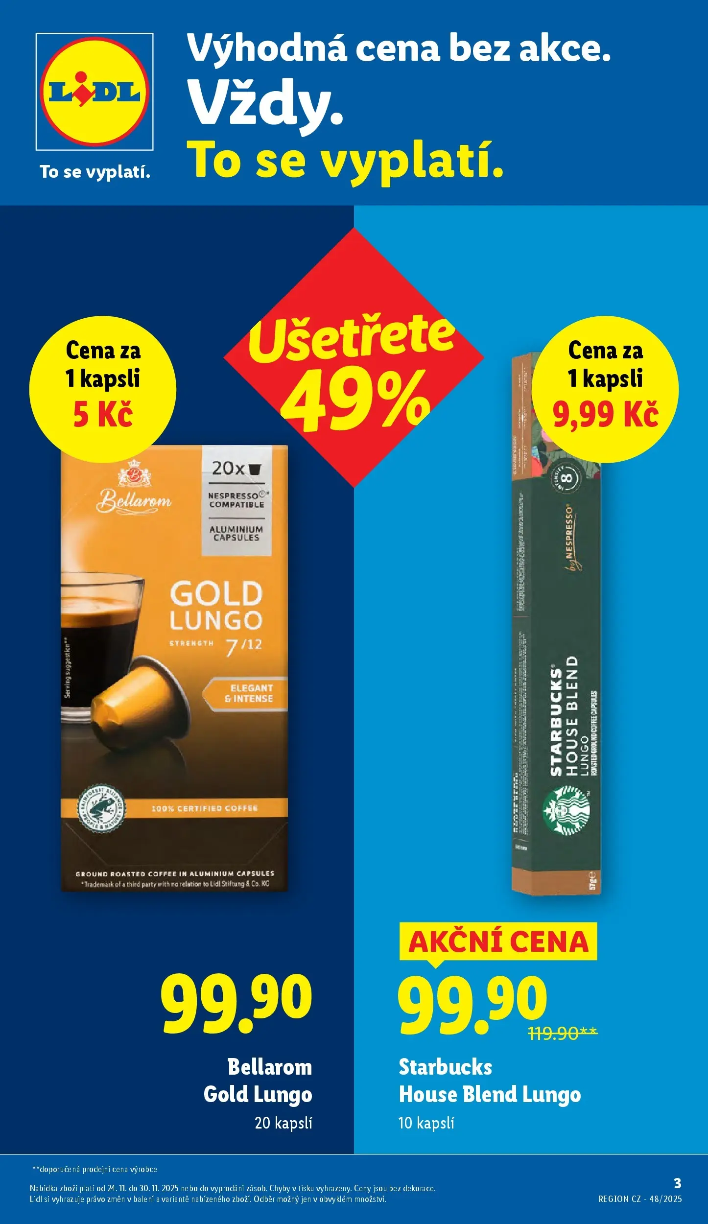 Lidl leták od 23.11.2025 - Nový akční leták | Strana: 14 | Produkty: Starbucks, Nespresso, Bellarom