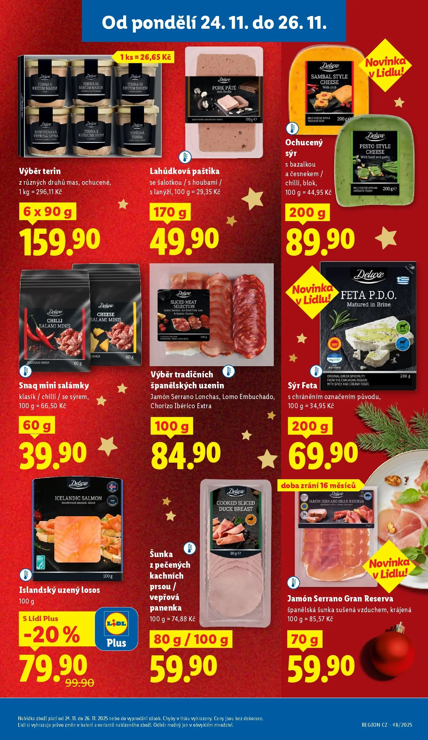 Lidl leták od 23.11.2025 - Nový akční leták | Strana: 19 | Produkty: Vepřová panenka, Pesto, Paštika, Uzený losos