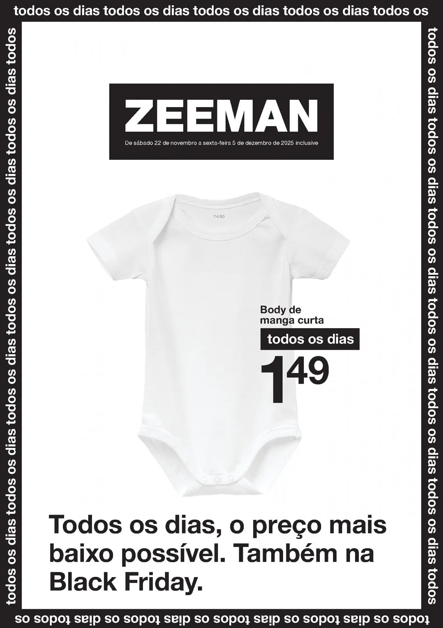 Ofertas - Folheto de Zeeman até 07.12.2025 » de 22/11/2025 - 07/12/2025 | Página: 1