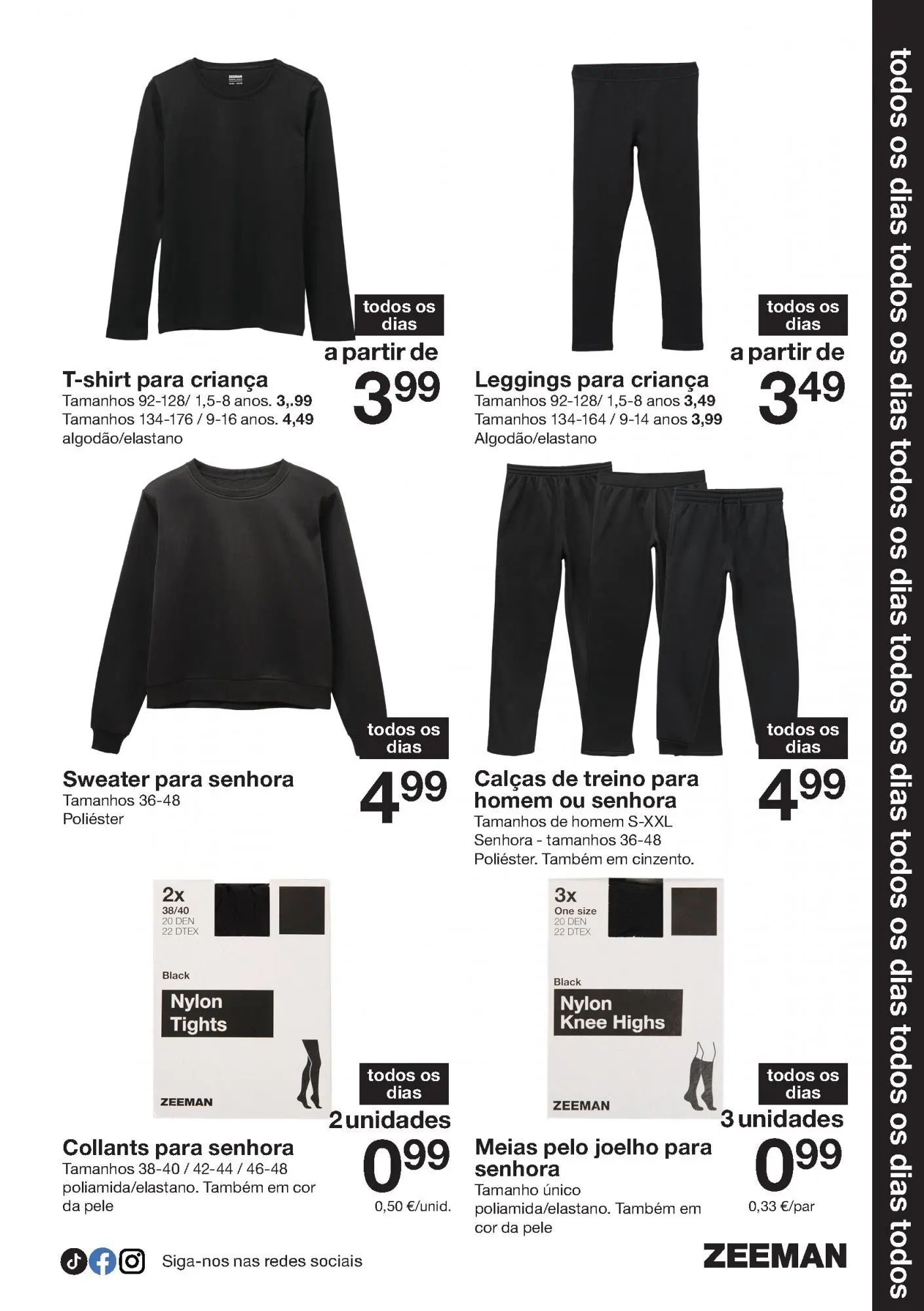 Ofertas - Folheto de Zeeman até 07.12.2025 » de 22/11/2025 - 07/12/2025 | Página: 5 | Produtos: Calças, Collants, Meias, Leggings