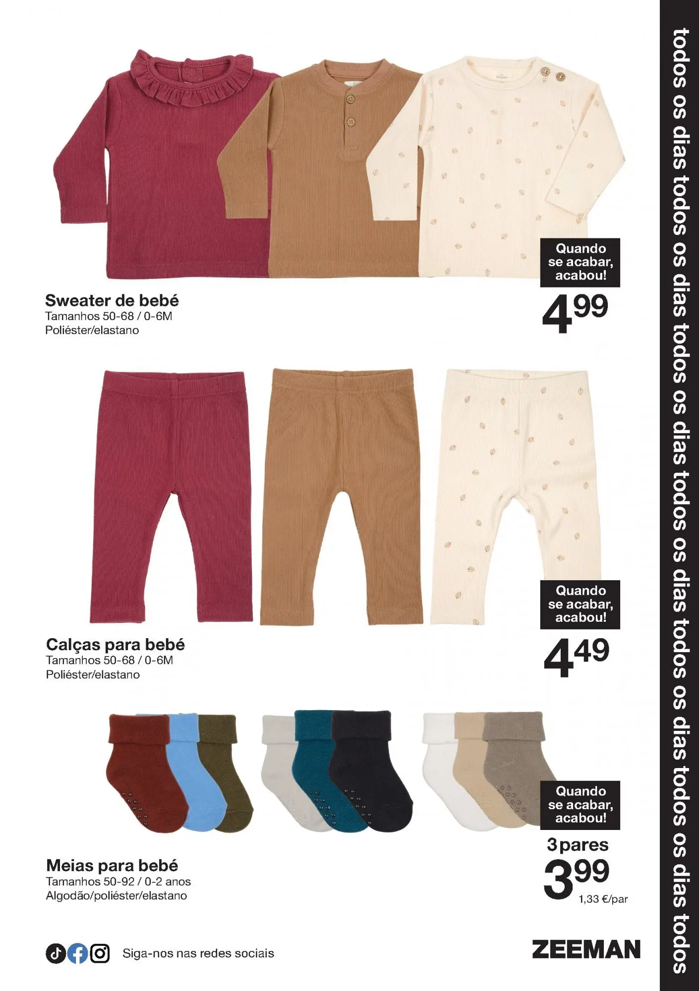 Ofertas - Folheto de Zeeman até 07.12.2025 » de 22/11/2025 - 07/12/2025 | Página: 9 | Produtos: Calças, Meias