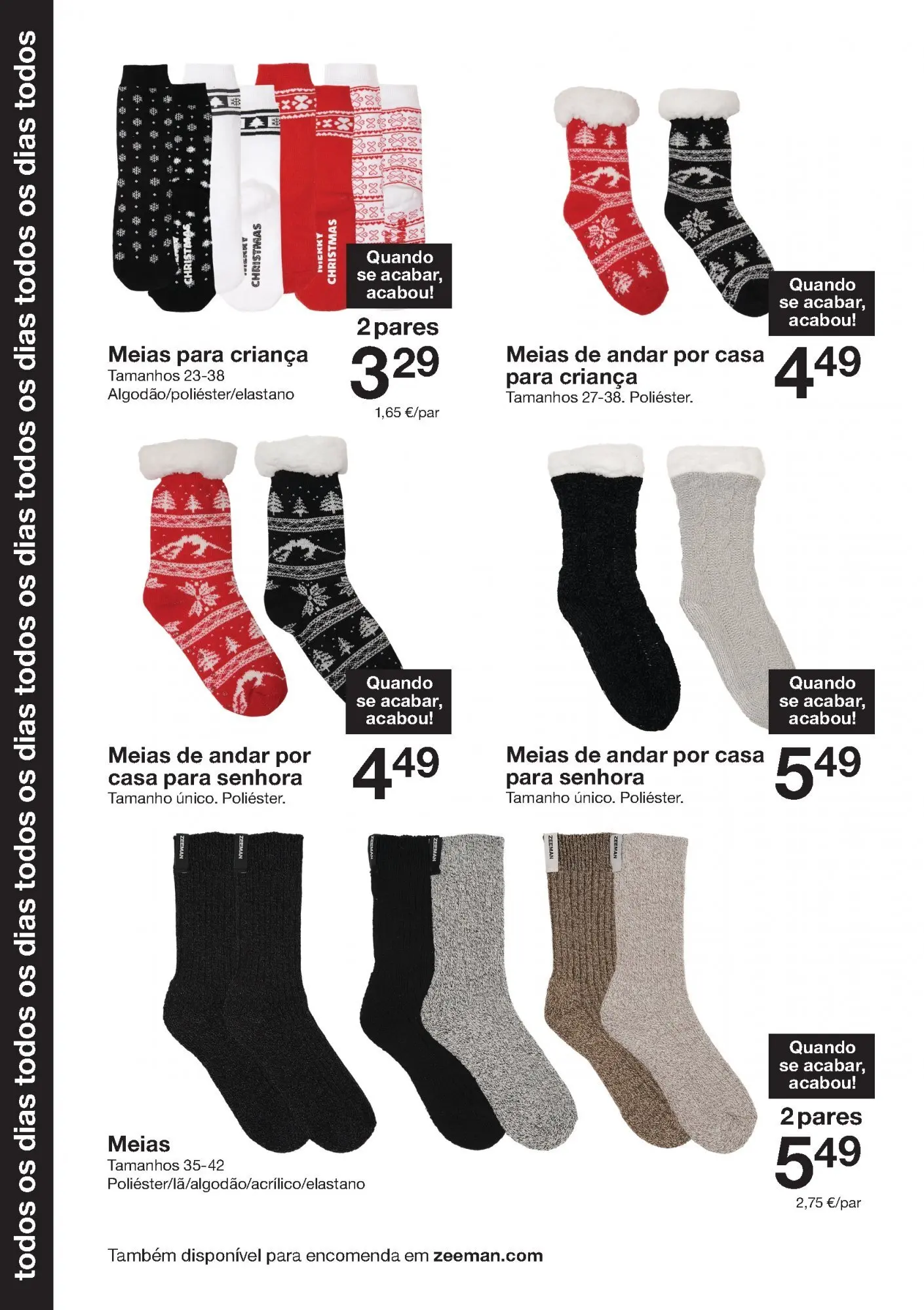 Ofertas - Folheto de Zeeman até 07.12.2025 » de 22/11/2025 - 07/12/2025 | Página: 14 | Produtos: Meias