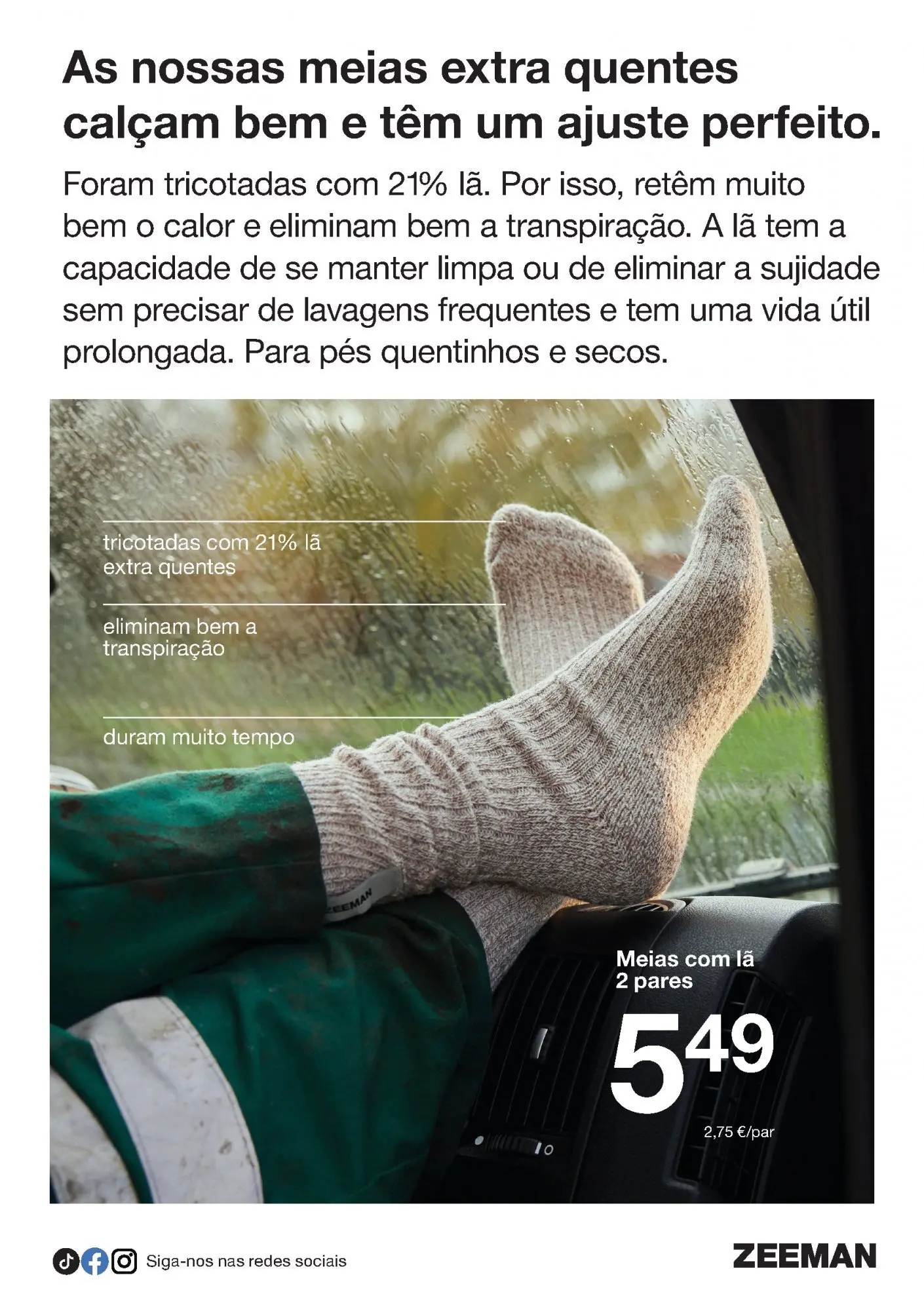 Ofertas - Folheto de Zeeman até 07.12.2025 » de 22/11/2025 - 07/12/2025 | Página: 15 | Produtos: Meias