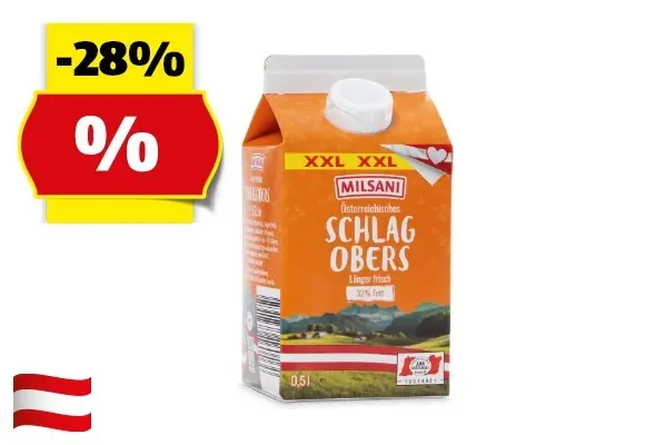 MILSANI längerfrisches Schlagobers, 500 ml