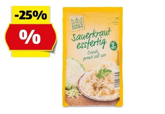 KING'S CROWN Delikatesssauerkraut, 500 g