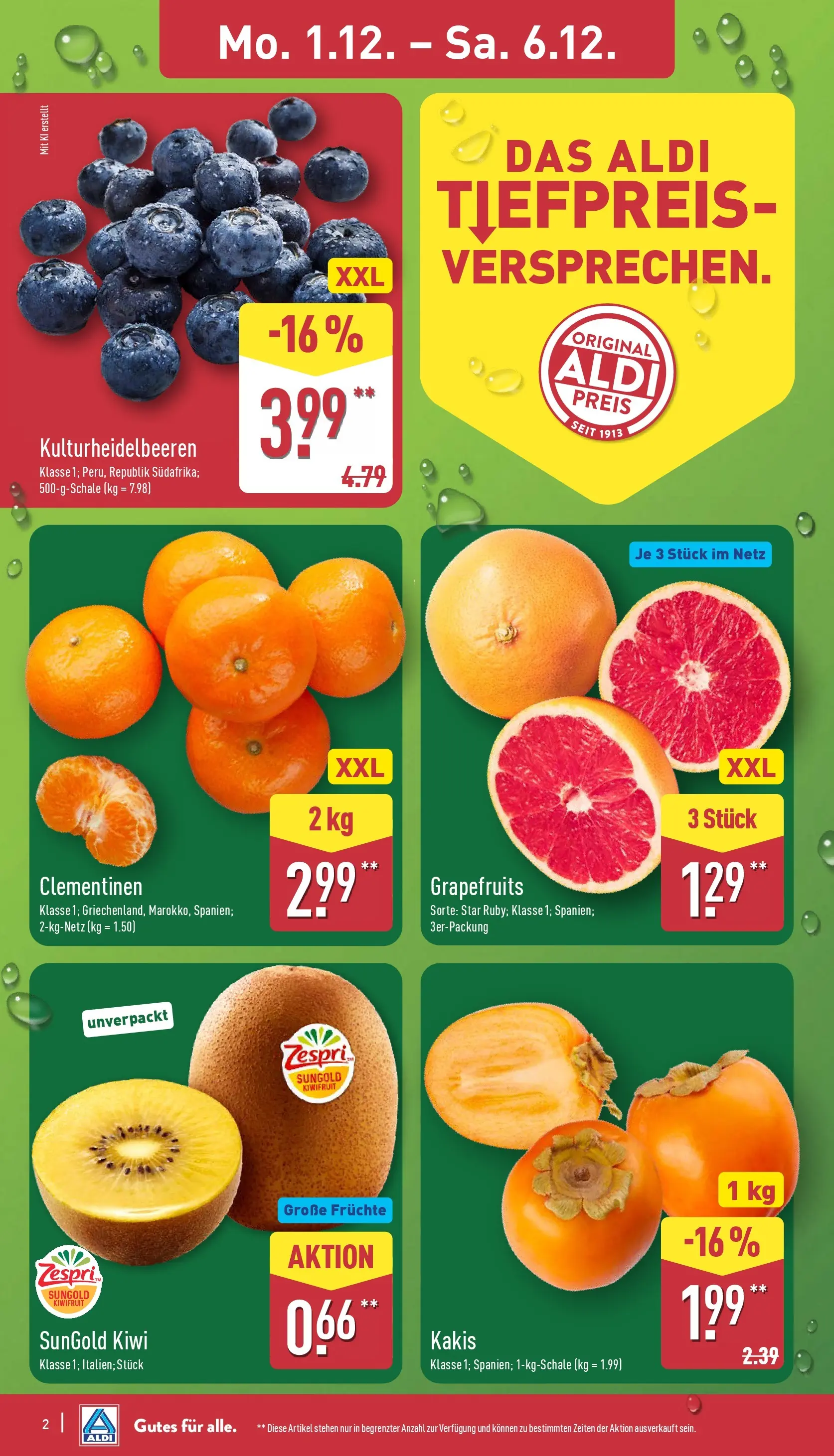 Aldi - ALDI Nord: Wochenangebote (ab 30.11.2025) » Angebote Online | Seite: 2 | Produkte: Kiwi