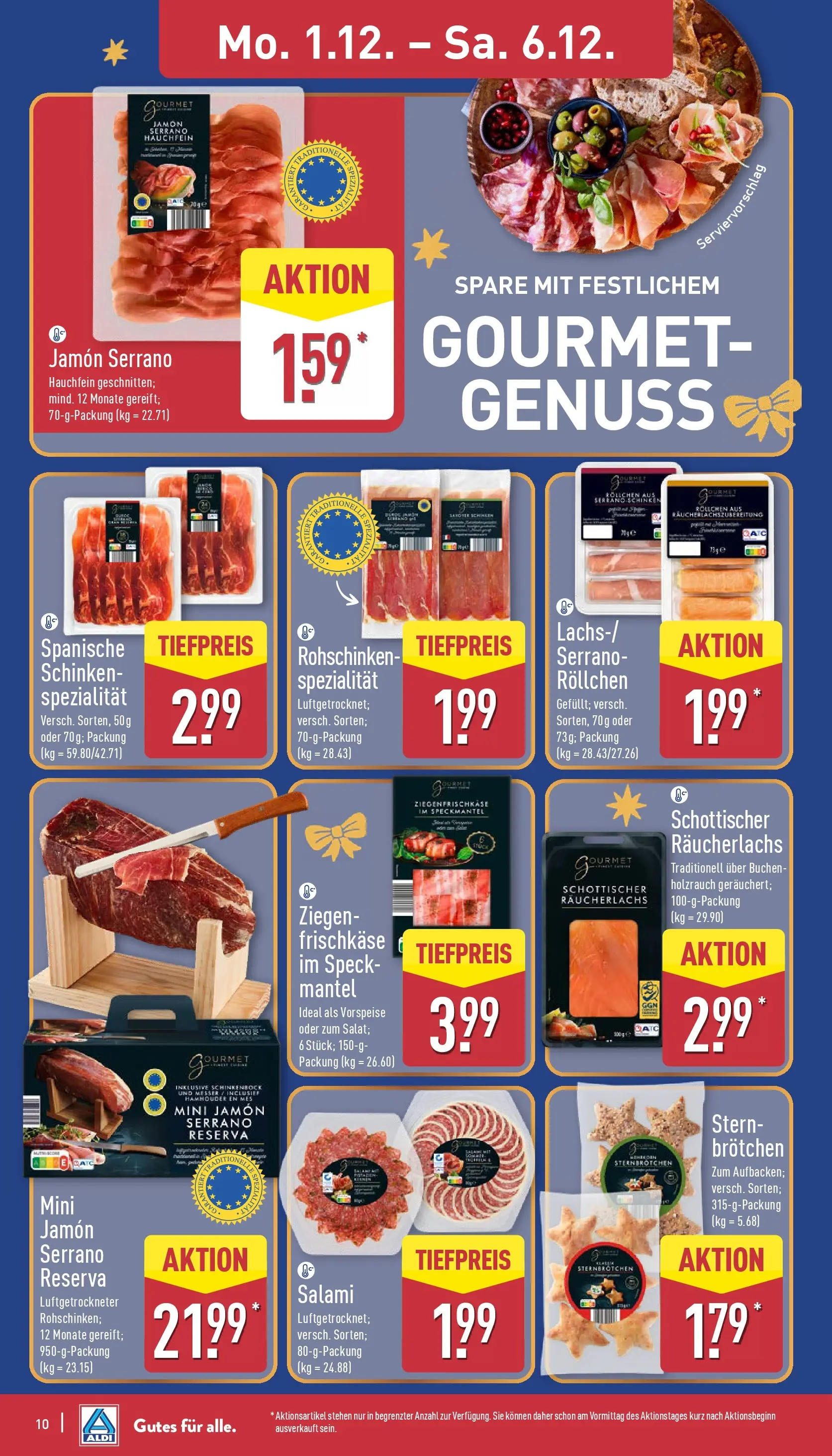 Aldi - ALDI Nord: Wochenangebote (ab 30.11.2025) » Angebote Online | Seite: 11 | Produkte: Mantel, Salami, Serrano schinken, Schinken