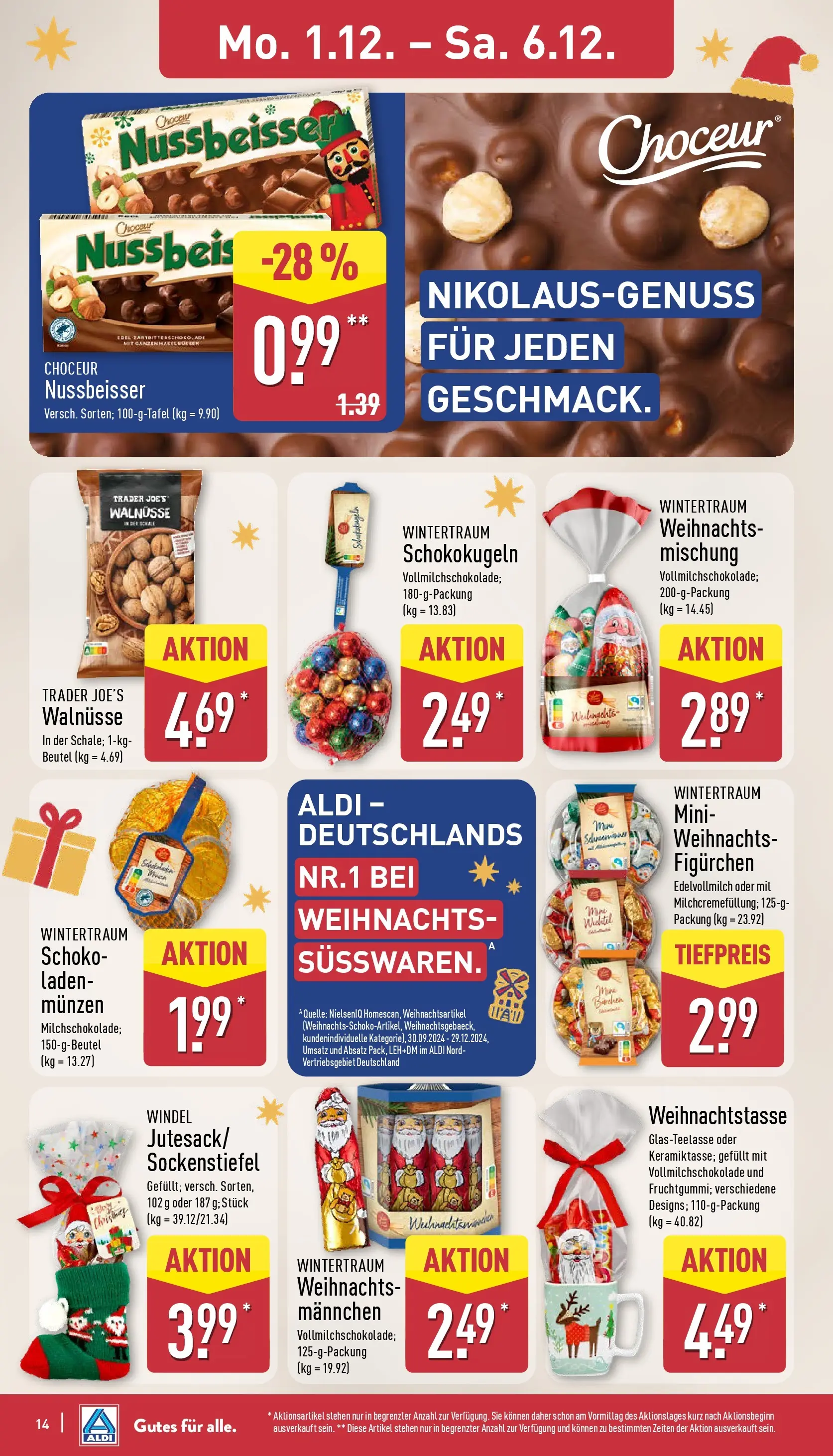 Aldi - ALDI Nord: Wochenangebote (ab 30.11.2025) » Angebote Online | Seite: 15 | Produkte: Walnüsse