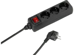 Vivanco 28257 3-fach Steckdosenleiste mit Schalter, 1.4 m