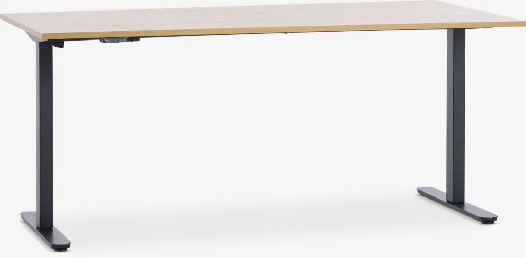JYSK Birou reglabil SVANEKE 80x160 stejar/negru