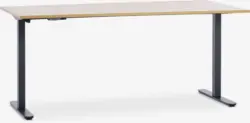 JYSK Birou reglabil SVANEKE 80x160 stejar/negru