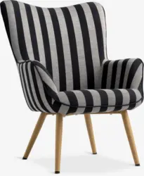 JYSK Fotoliu SIMESTED dungi negru/bej