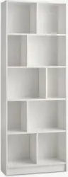 JYSK Bibliotecă MOSBJERG 10 rafturi alb