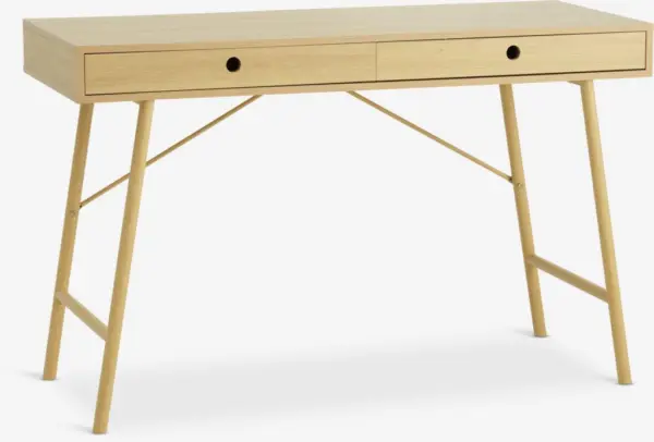 JYSK Birou LINDVED 48x120 2 sertare stejar natur