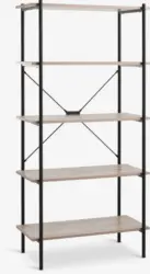 JYSK Etajeră VANDBORG 5 rafturi stejar/negru