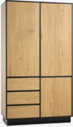 JYSK Dulap ODENSE 120x210 3 uși 3 sertare stejar cald