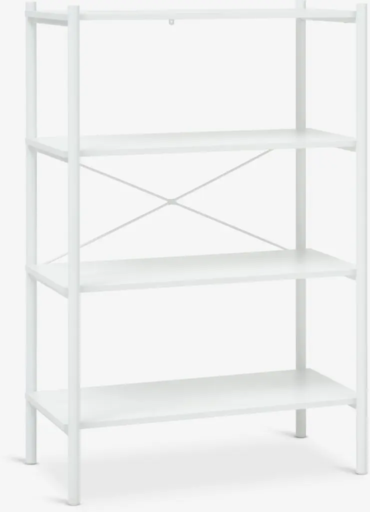 JYSK Etajeră LINDVED 4 rafturi albă