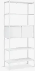 JYSK Etajeră LINDVED 6 rafturi 2 uși albă