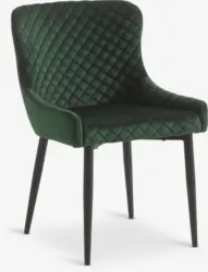 JYSK Scaun PEBRINGE catifea verde/negru