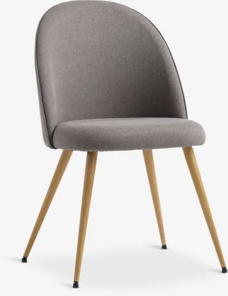 JYSK Scaun KOKKEDAL gri/stejar natur