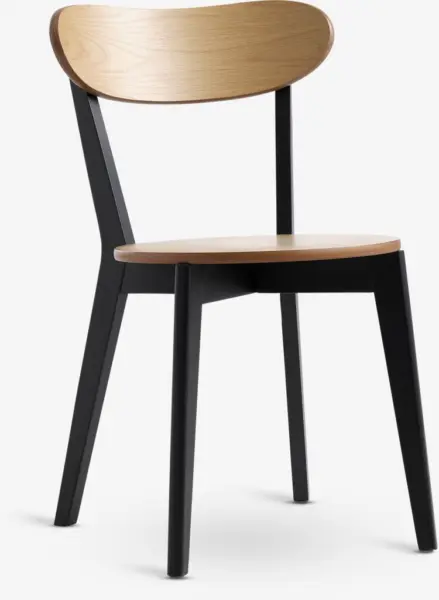 JYSK Scaun JEGIND stejar natur/negru