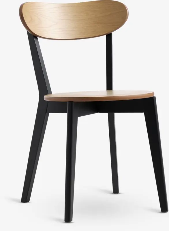 JYSK Scaun JEGIND stejar natur/negru