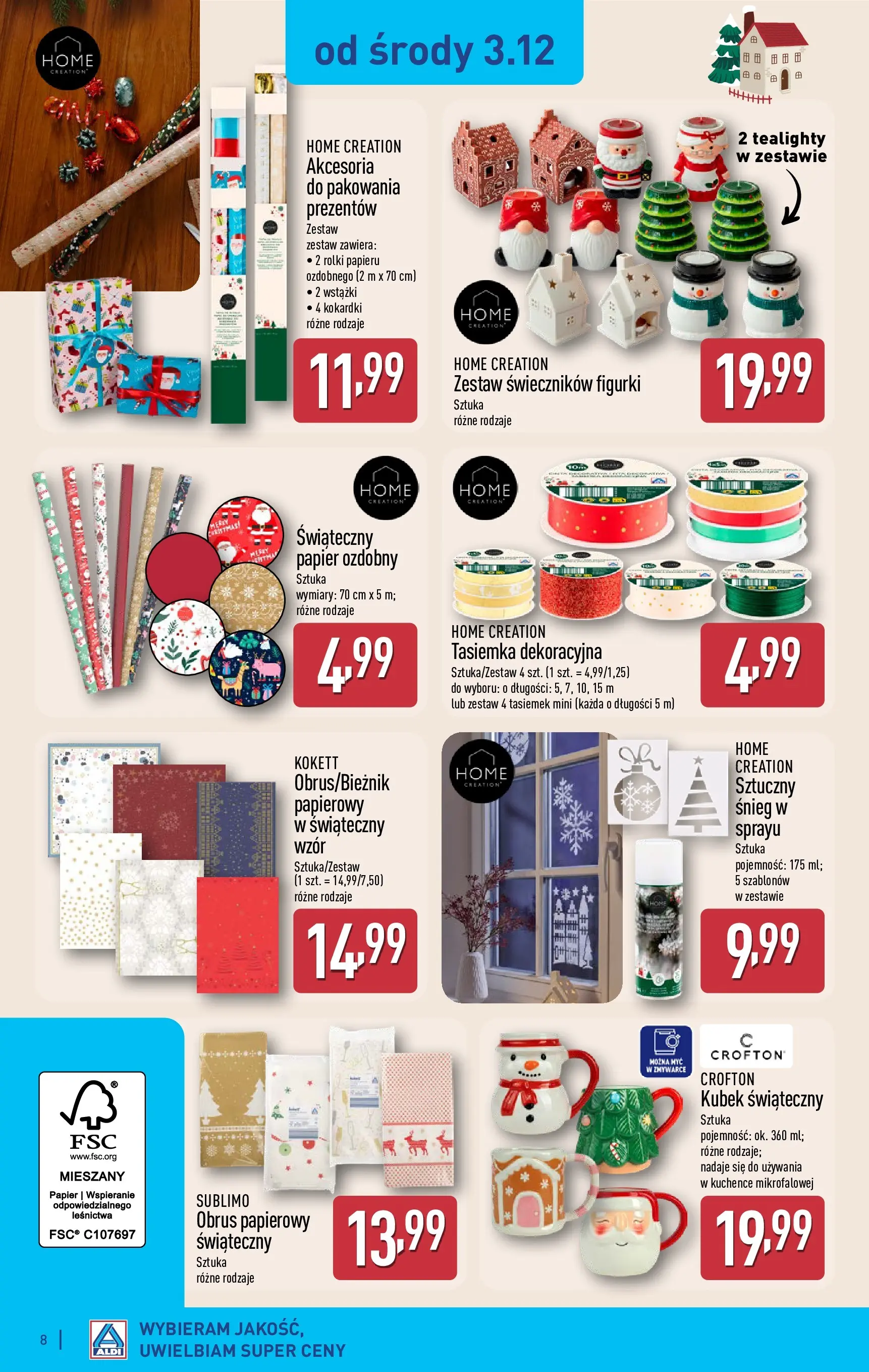Aldi Gazetka - Hity od Środy i od Soboty od 03.12.2025 - Ulotka PDF, promocje | Strona: 8 | Produkty: Rolki, Figurki