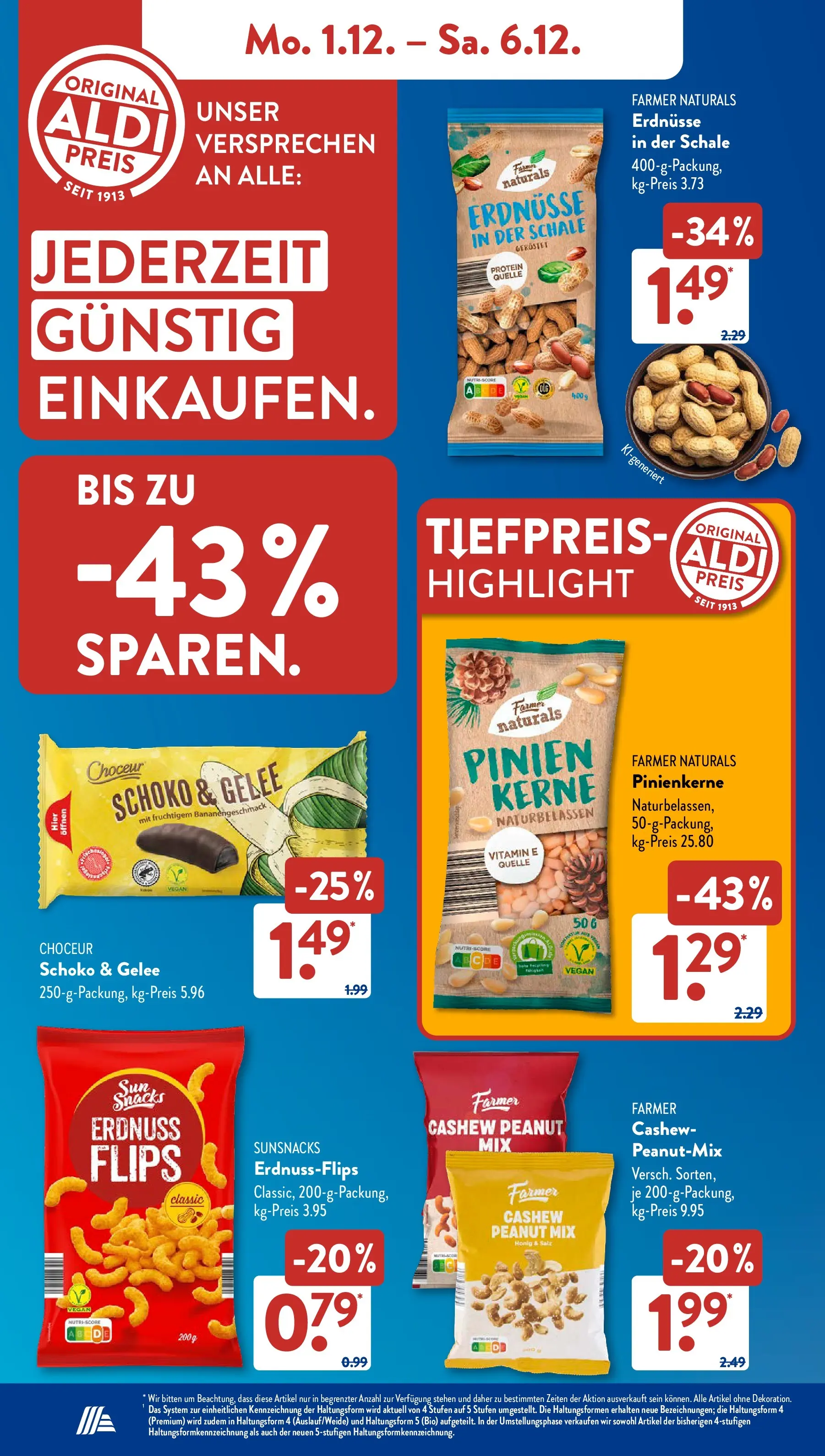 Aldi Süd - Aldi Süd: Wochenangebote (ab 30.11.2025) zum Blättern | Seite: 8 | Produkte: Erdnüsse