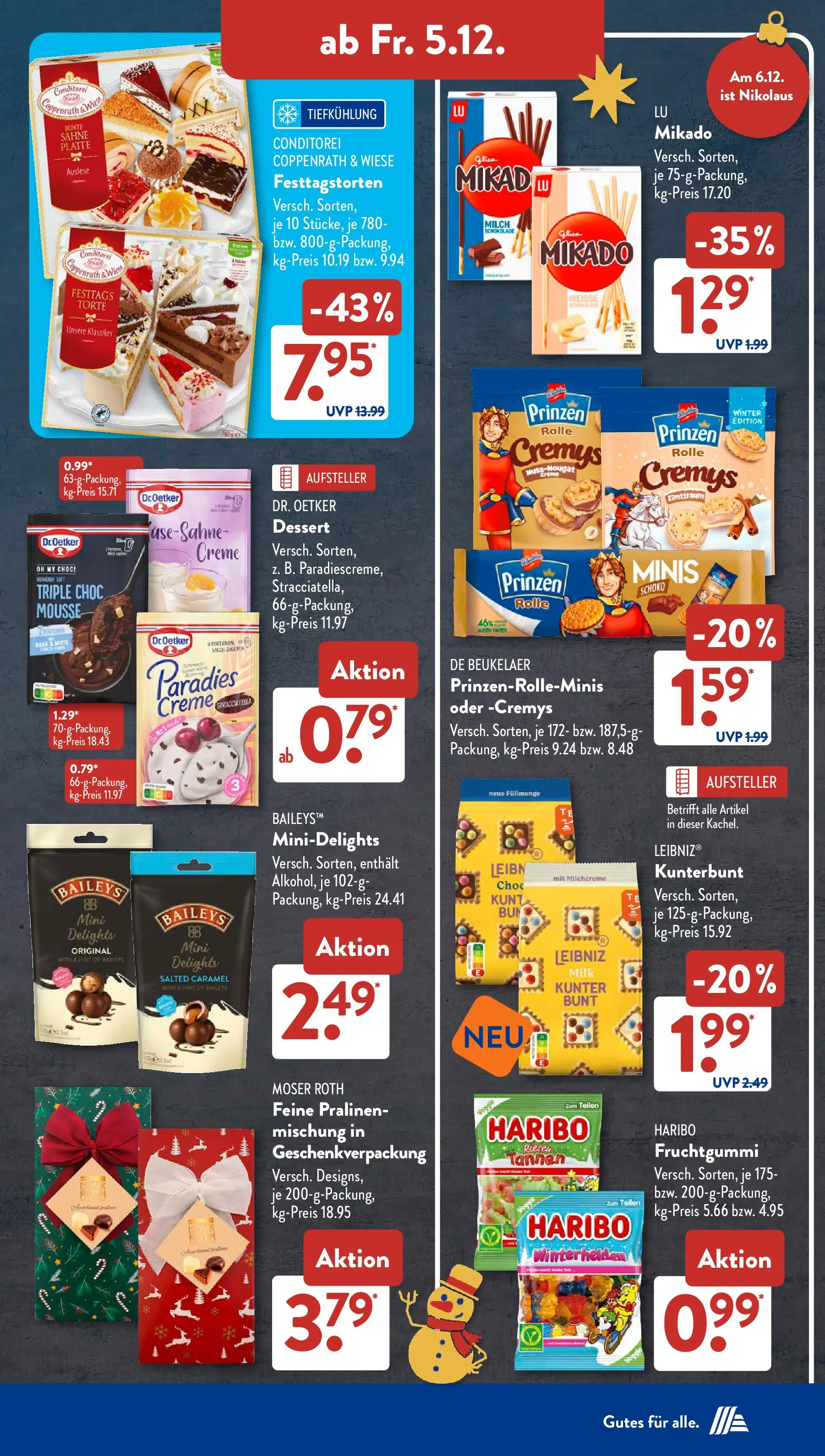 Aldi Süd - Aldi Süd: Wochenangebote (ab 30.11.2025) zum Blättern | Seite: 26 | Produkte: Haribo, Milch, Schokolade, Baileys