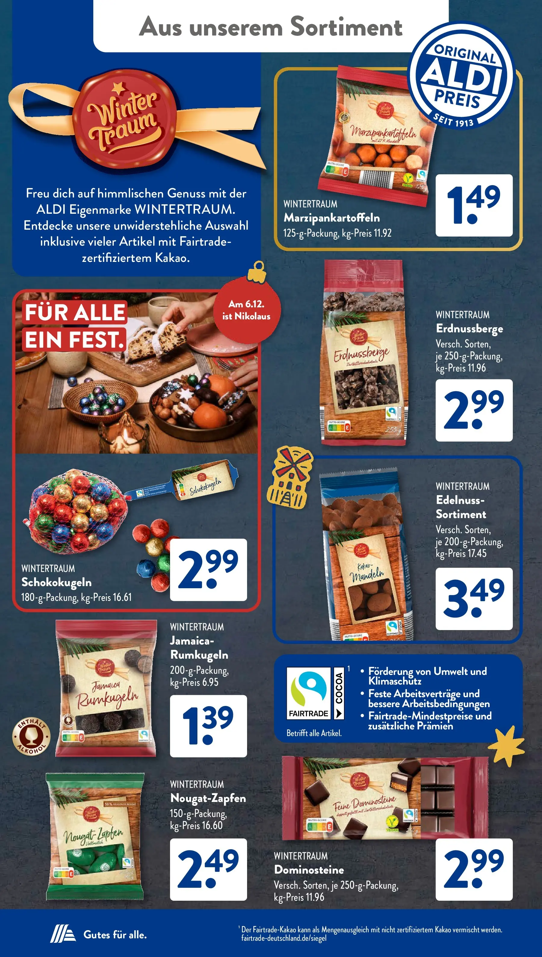 Aldi Süd - Aldi Süd: Wochenangebote (ab 30.11.2025) zum Blättern | Seite: 34 | Produkte: Mandeln, Rumkugeln