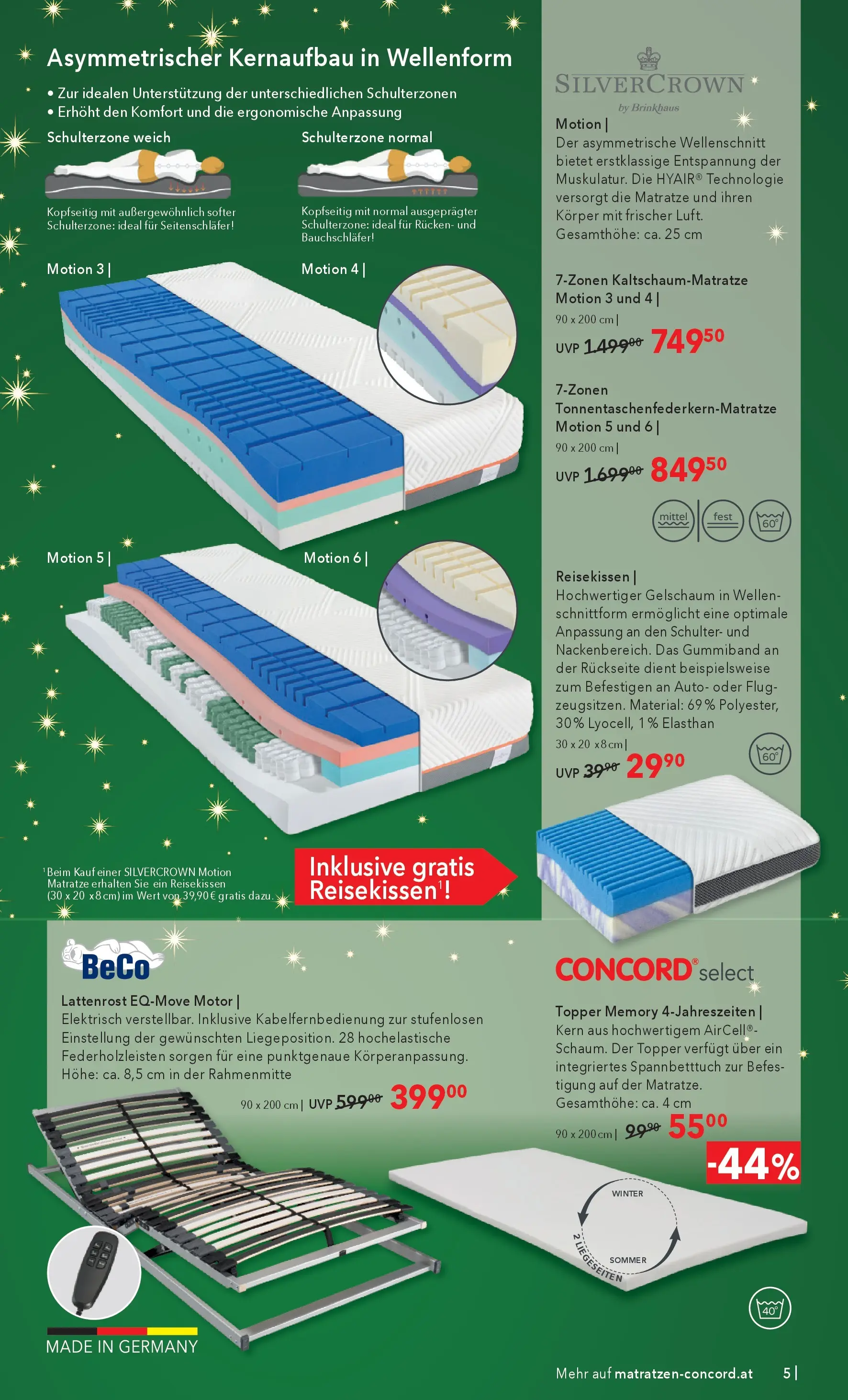 Matratzen Concord Neulengbach von 26.11.2025 - Aktuelle Angebote | Seite: 5 | Produkte: Matratze, Lattenrost