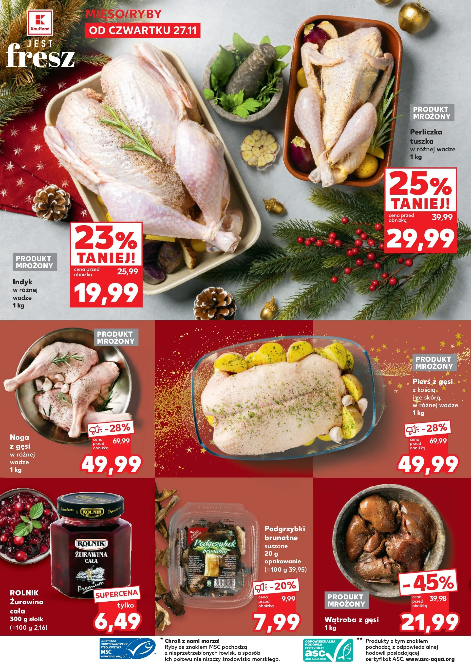 Kaufland gazetka - Feincost od 27.11.2025 - od jutra PDF | Strona: 4 | Produkty: Żurawina, Ryby, Perliczka