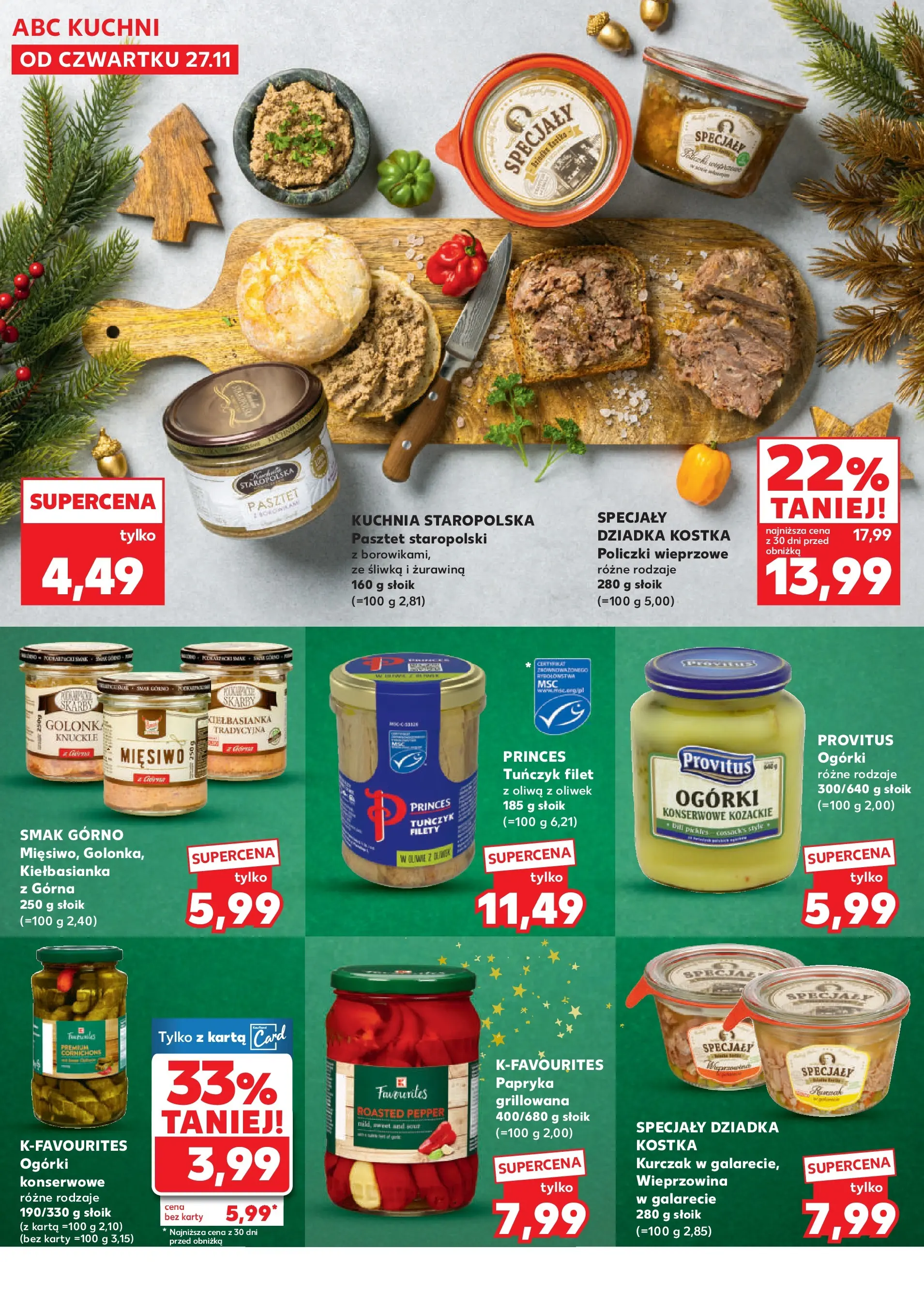 Kaufland gazetka - Feincost od 27.11.2025 - od jutra PDF | Strona: 8 | Produkty: Oliwa z oliwek, Papryka, Tuńczyk, Wieprzowina
