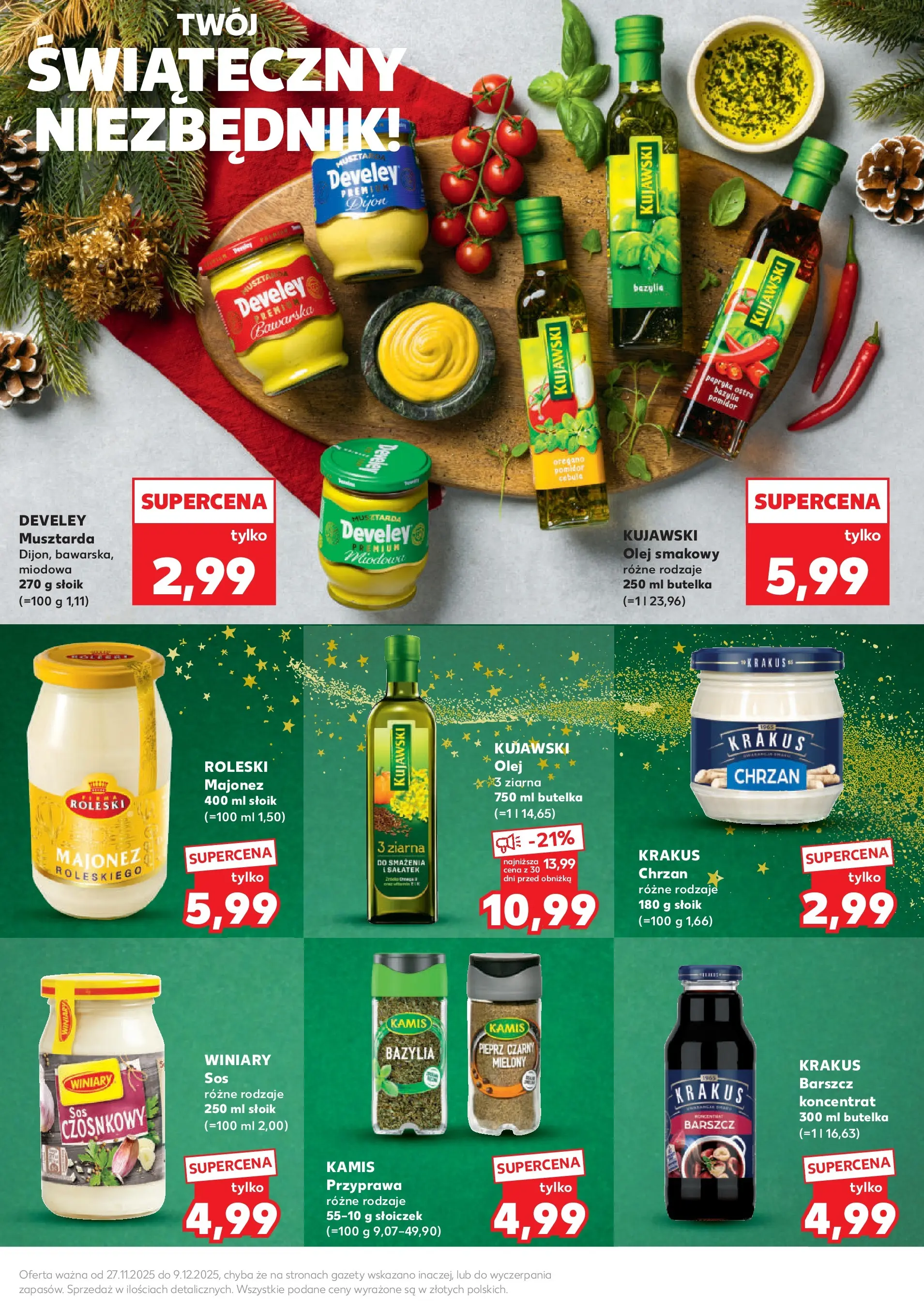 Kaufland gazetka - Feincost od 27.11.2025 - od jutra PDF | Strona: 9 | Produkty: Papryka, Bazylia, Musztarda, Majonez