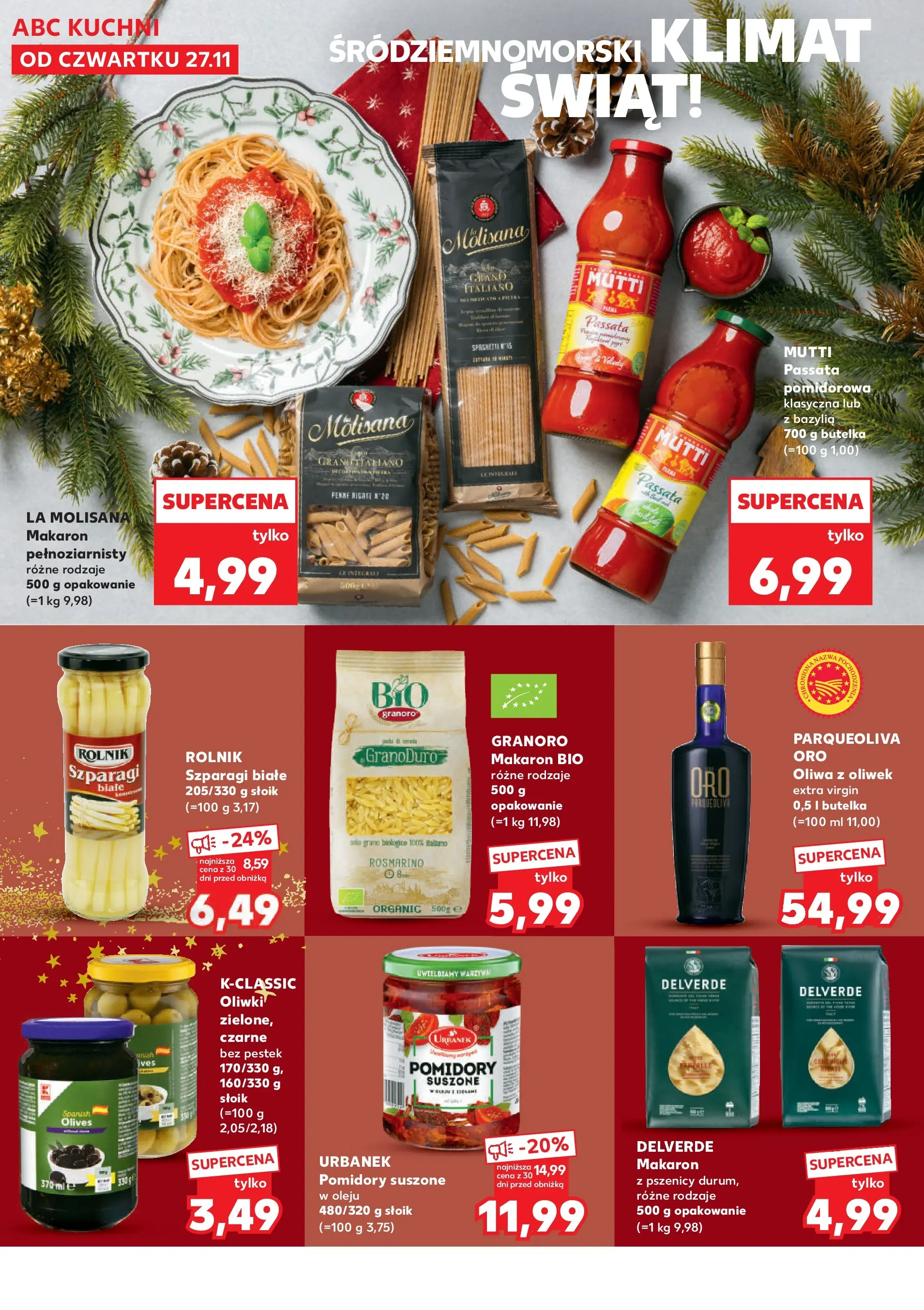 Kaufland gazetka - Feincost od 27.11.2025 - od jutra PDF | Strona: 10 | Produkty: Passata pomidorowa, Pomidory suszone, Szparagi, Makaron