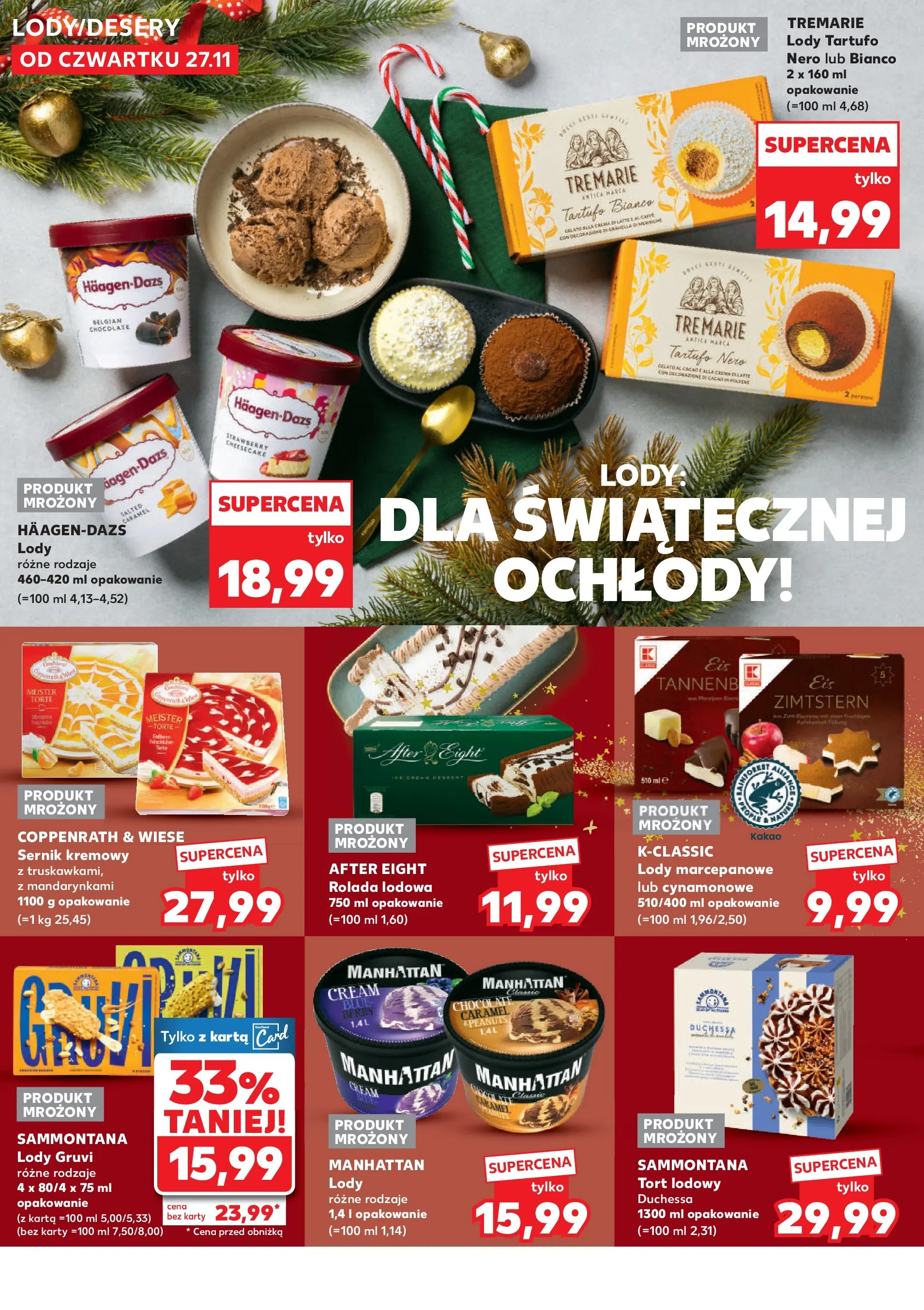 Kaufland gazetka - Feincost od 27.11.2025 - od jutra PDF | Strona: 14 | Produkty: Karta, Rolada, Rolada lodowa, Tort