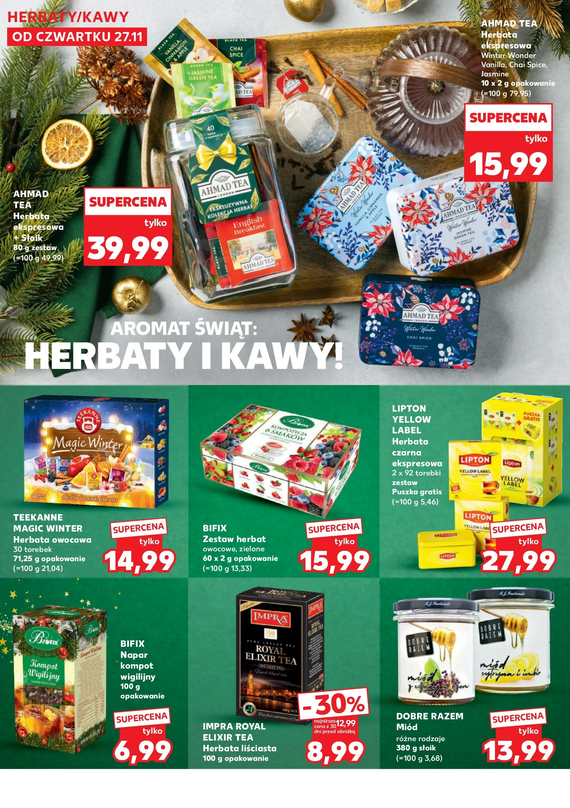 Kaufland gazetka - Feincost od 27.11.2025 - od jutra PDF | Strona: 16 | Produkty: Cytryna, Herbata liściasta, Herbata, Torebki