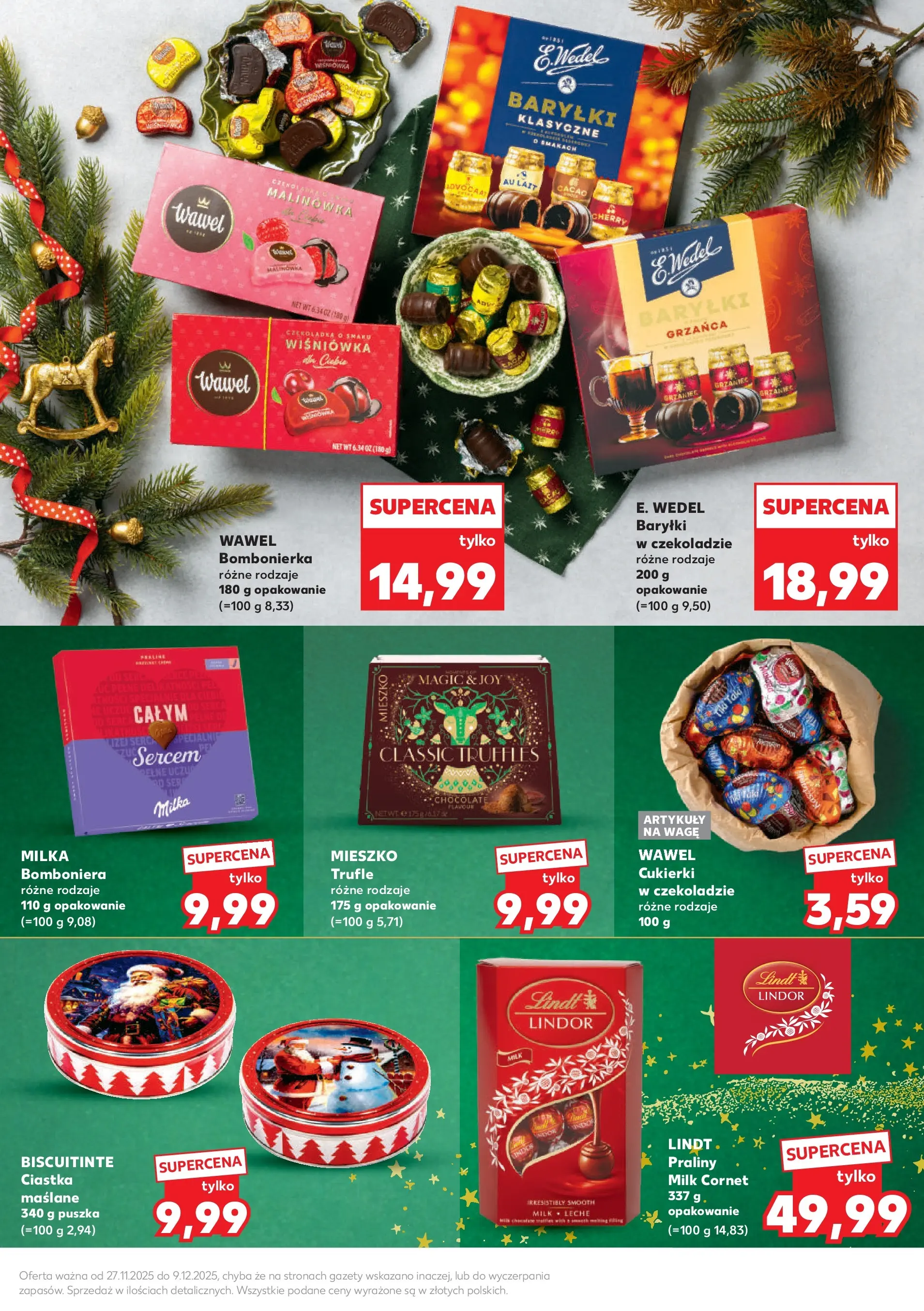Kaufland gazetka - Feincost od 27.11.2025 - od jutra PDF | Strona: 19 | Produkty: Praliny, Bombonierka, Milka, Cukierki